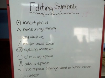 Basic Editing Marks For Kids
