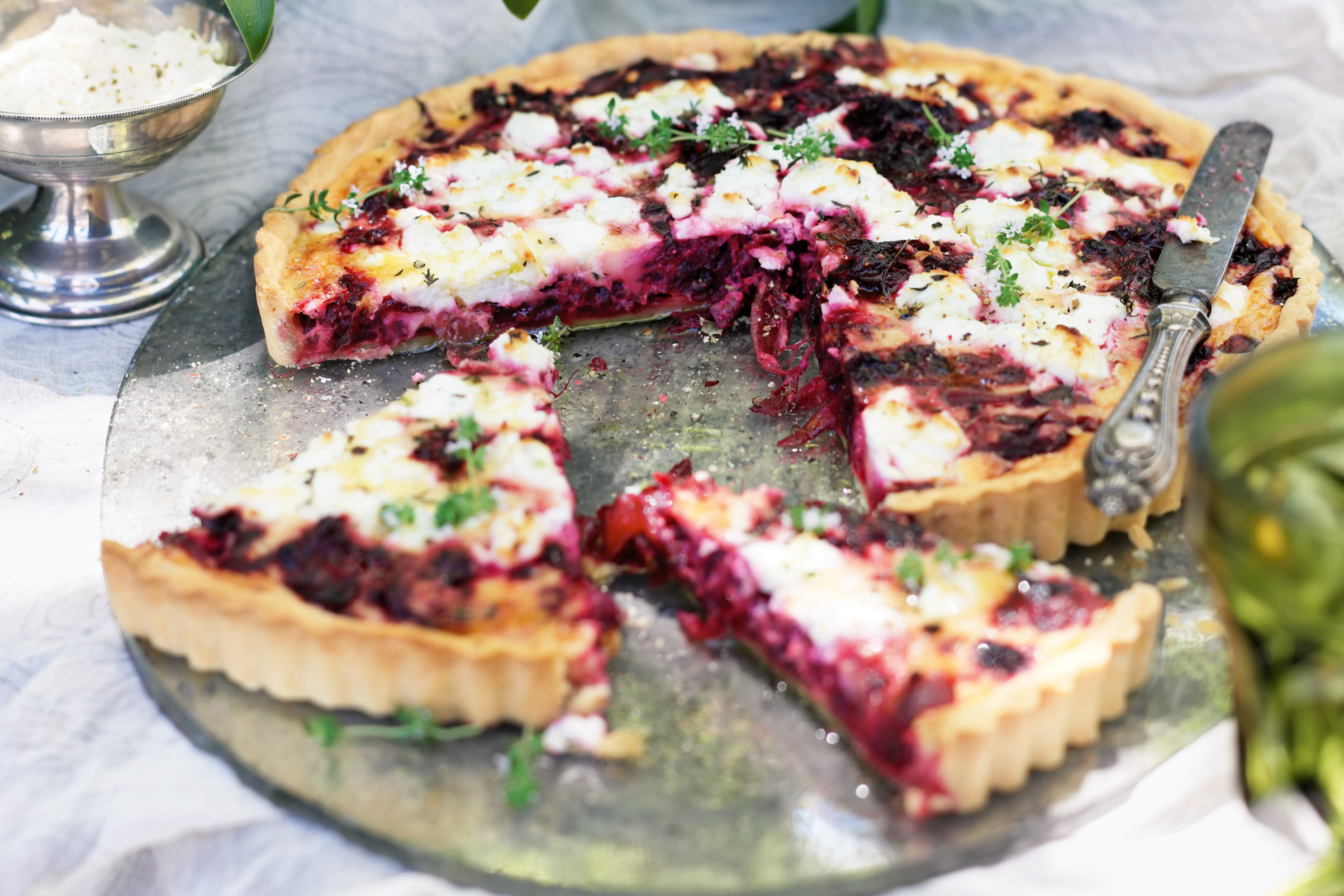 Beetroot And Goats Cheese Tart Delicious Magazine