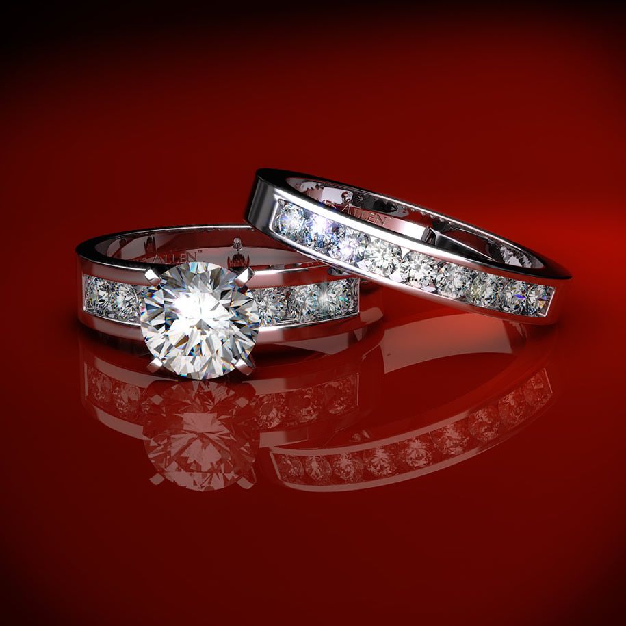 Engagement And Wedding Rings Sets