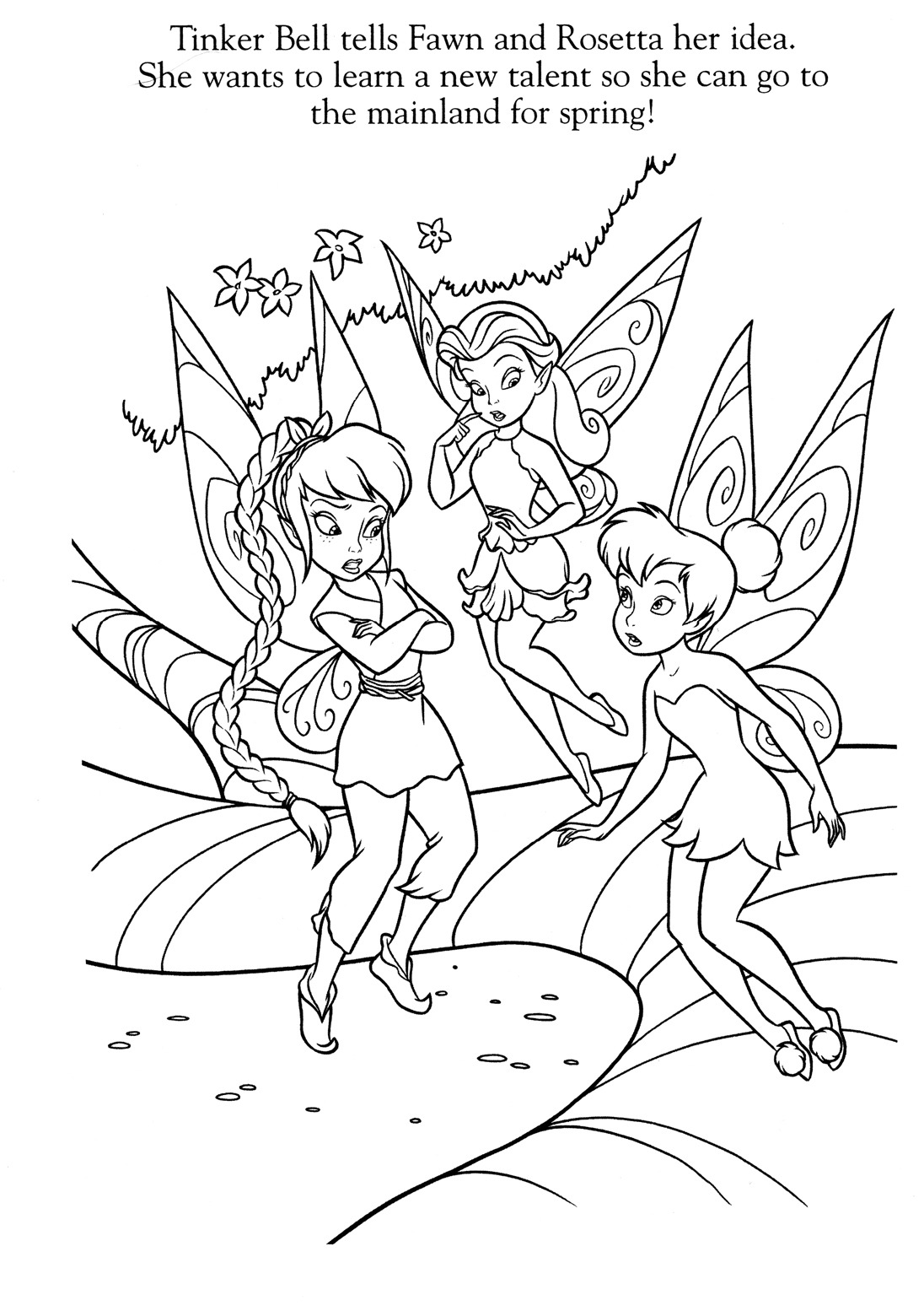 Fawn Fairy Coloring Pages