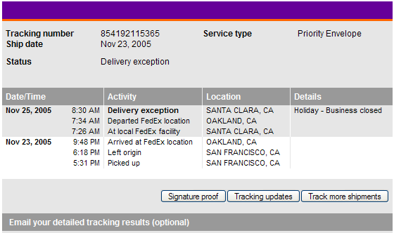 Fedex Ground Tracking Number Example