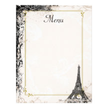 French Menu Template For Kids