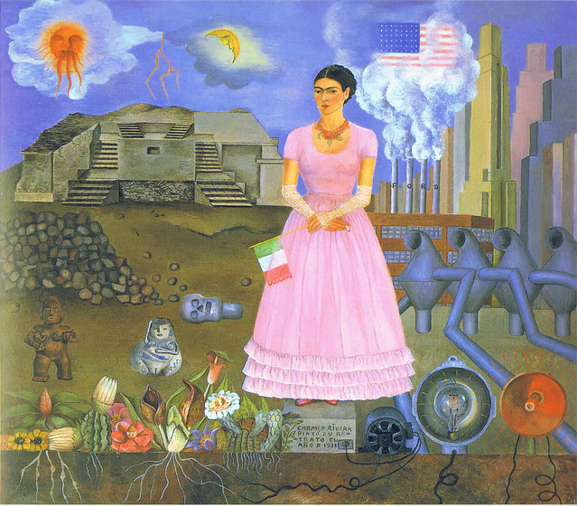 Frida Kahlo Self Portrait On The Borderline Between Mexico And The United States Analysis