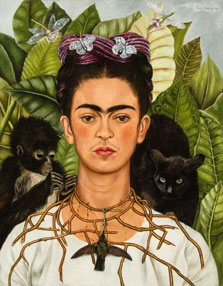 Frida Kahlo Self Portrait With Thorn Necklace And Hummingbird