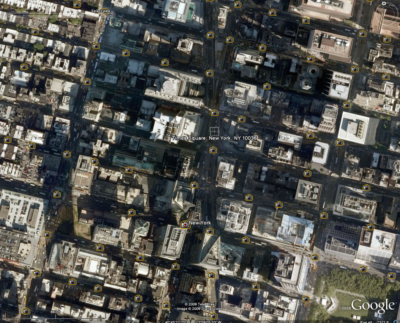 Google Earth Times Square