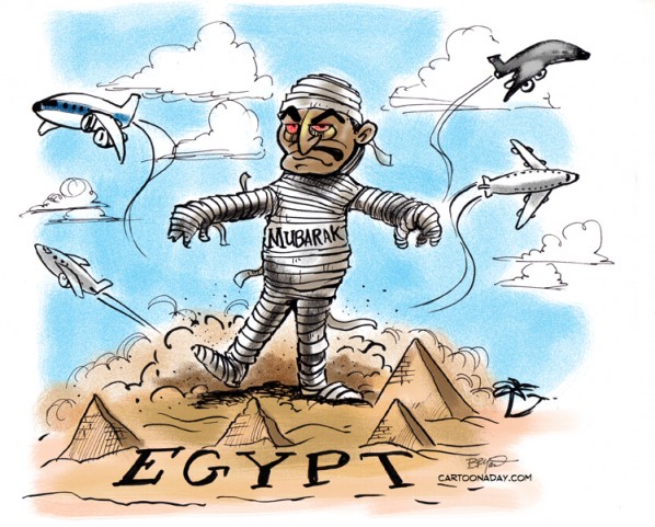 Hosni Mubarak Cartoon