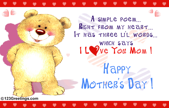 I Love You Mom Poems
