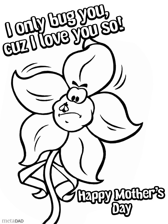 I Love You Mommy Coloring Pages