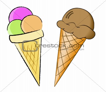 Ice Cream Cone Drawing