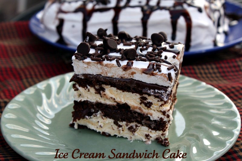 Ice Cream Sandwich Cake With Caramel