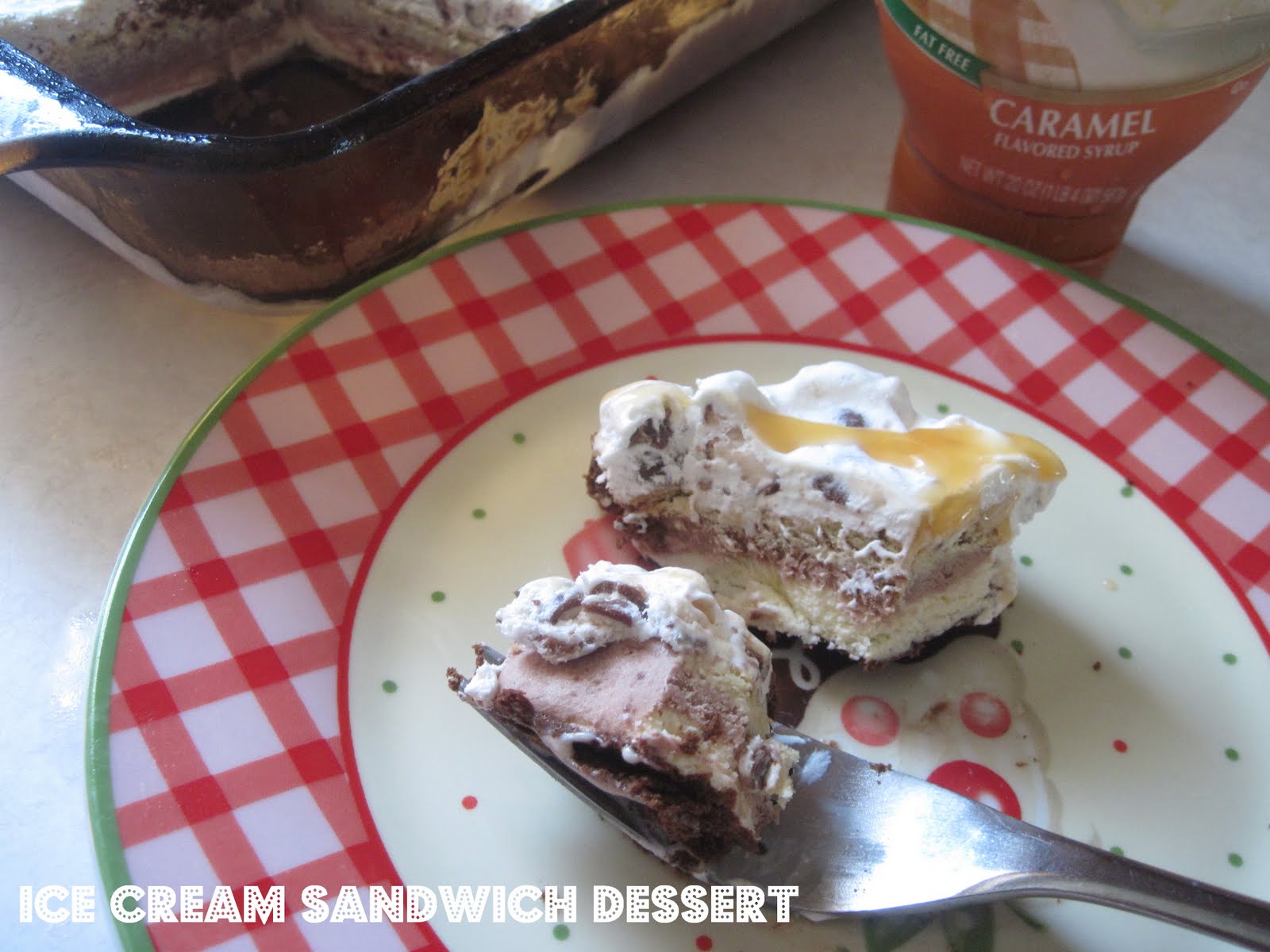 Ice Cream Sandwich Dessert With Peanut Butter