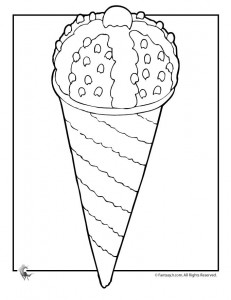 Ice Cream Sundae Coloring Pages For Kids