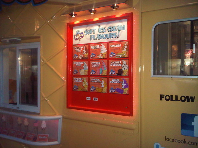 Ice Cream Truck Menu Board