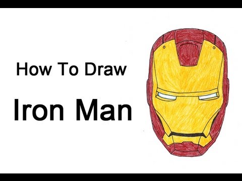 Iron Man Face Drawing