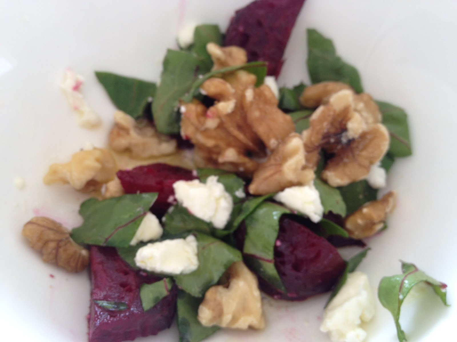 Roast Beetroot And Goats Cheese Salad