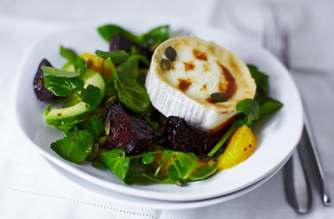 Roast Beetroot And Goats Cheese Salad