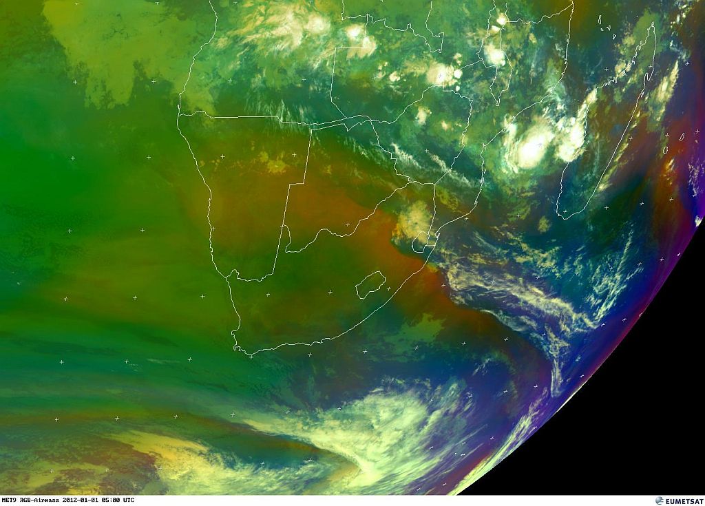 Satellite Weather Map South Africa