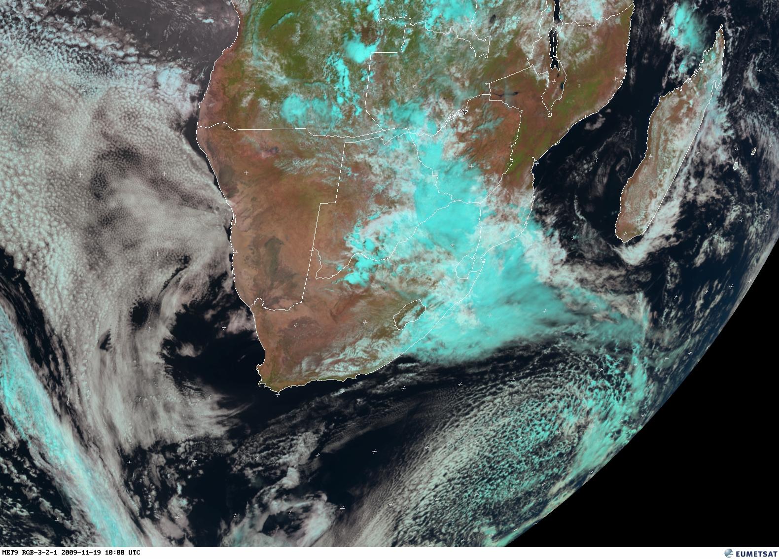 Satellite Weather Map South Africa