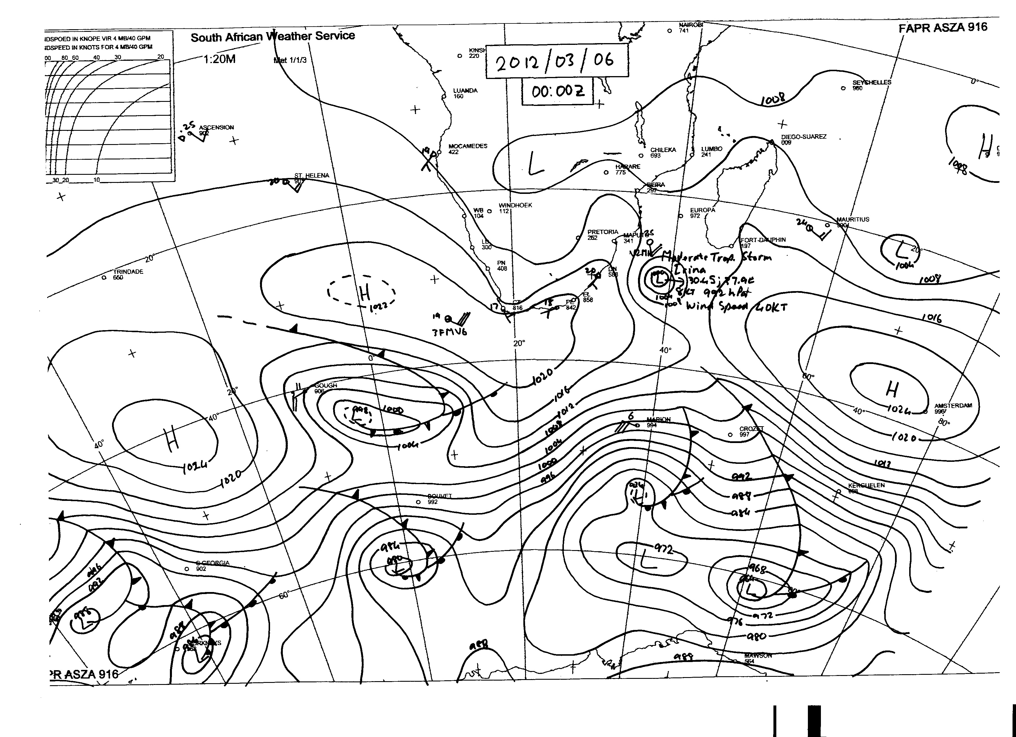 Synoptic Weather Map South Africa