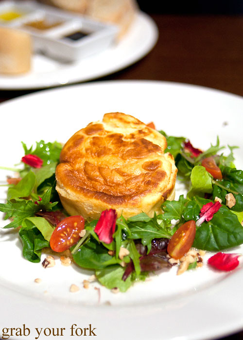 Twice Baked Goat Cheese Souffles With Salad