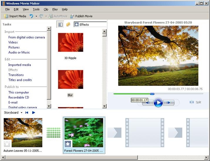 Video Editing Software Free Windows Xp
