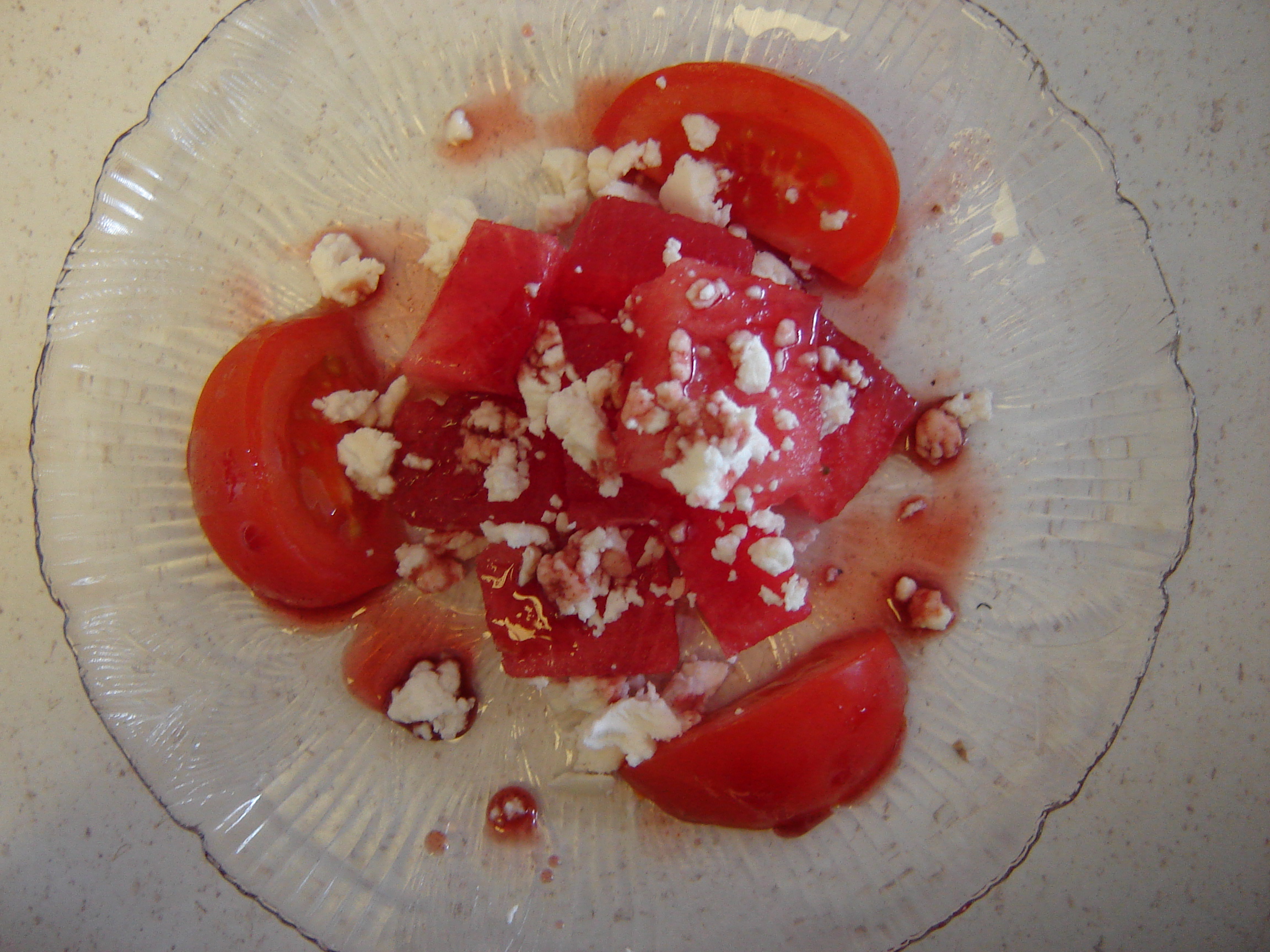 Watermelon And Goat Cheese Salad With Mint