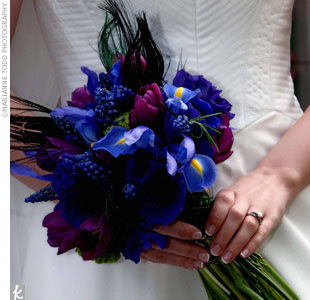 Wedding Flowers Purple And Blue