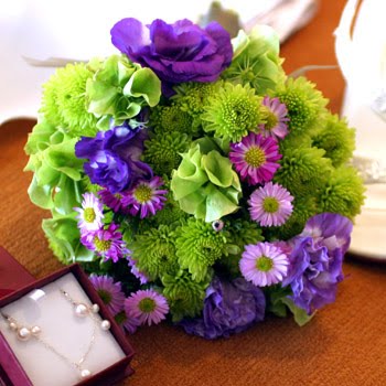 Wedding Flowers Purple And Green