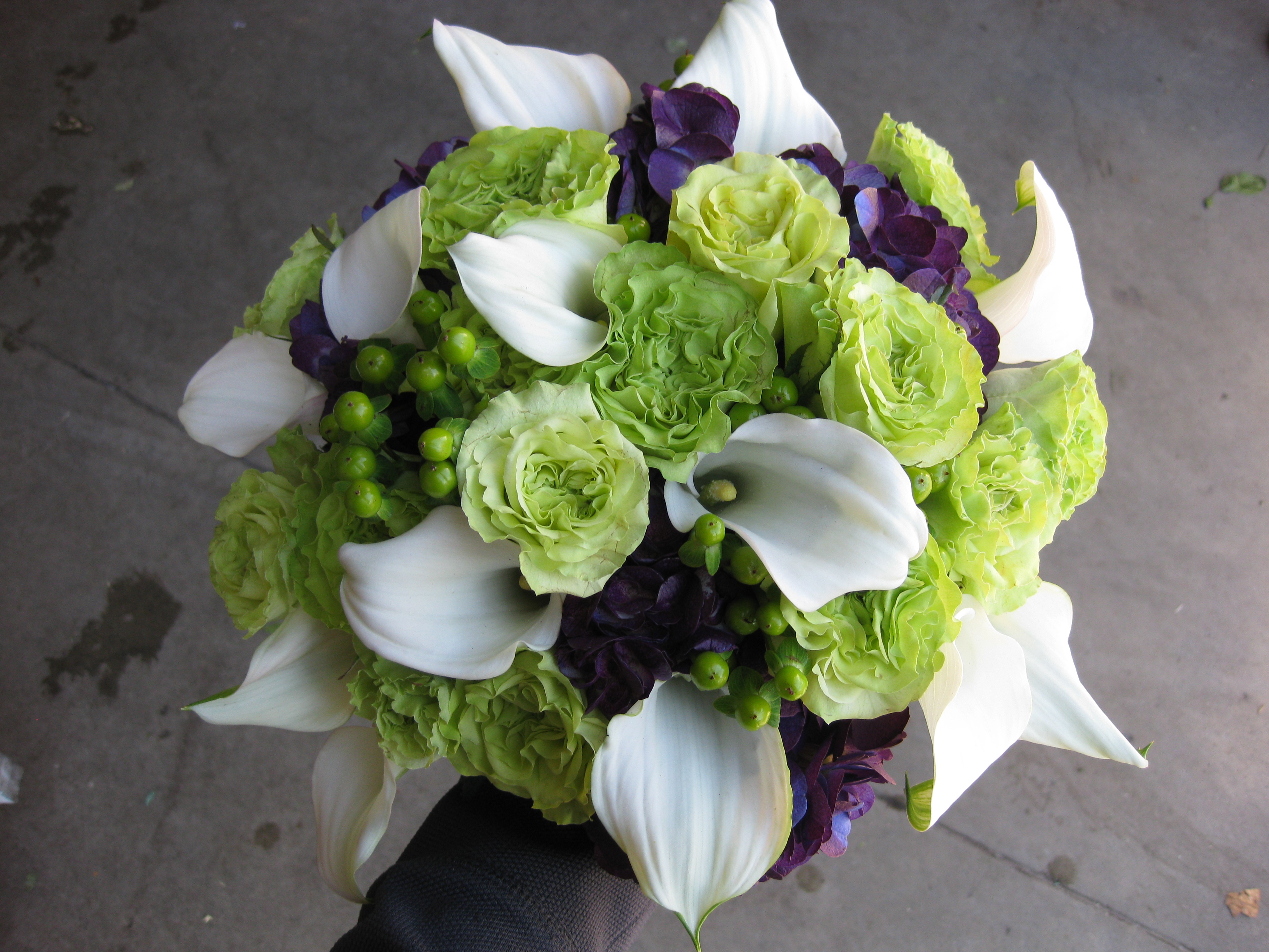 Wedding Flowers Purple And Green