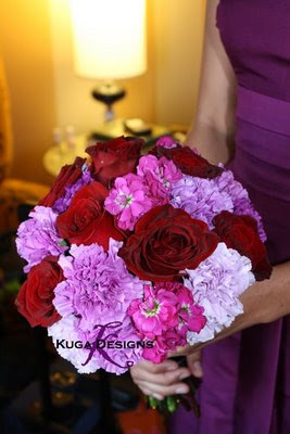 Wedding Flowers Purple And Red