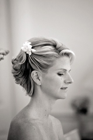 Wedding Hairstyles For Short Hair With Flowers