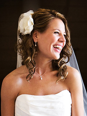 Wedding Hairstyles With Veil And Flower
