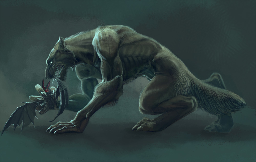 Werewolf Vs Vampire Art